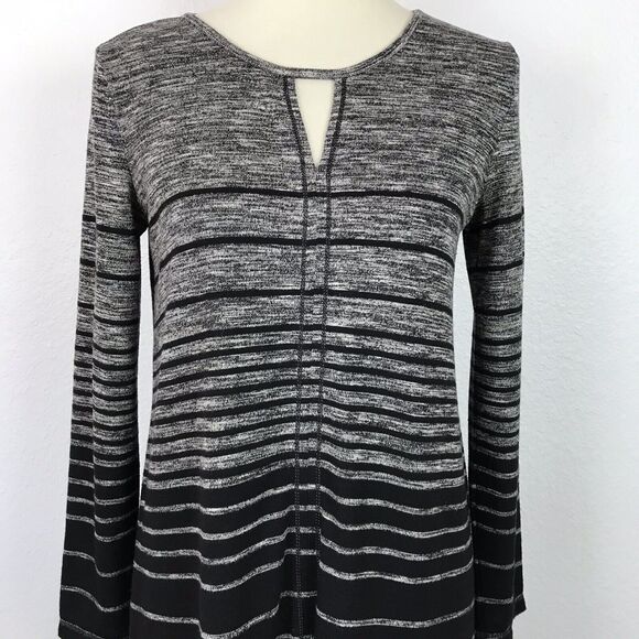 Max Studio Dress Pullover Striped Stretch Knit Color Block - Picture 3 of 9